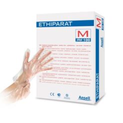 Ethiparat unsterile Handschuhe, Synthetischer, puderfreier medizinischer Untersuchungshandschuh, ideal für häufigen Handschuhwechsel.