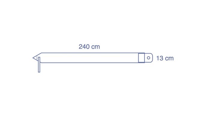 Kamerabezug 13 x 240 cm, Teleskopfaltung