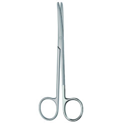 ST-Schere, Präparierschere, nach Metzenbaum, gebogen, Länge 14 cm