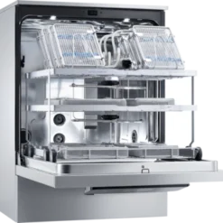 Reinigungs- und Desinfektionsgerät mit Glastür, mit AD-Wasseranschluss, Flüssigdosierung & EcoDry-Funktion., Standgerät PWD 8682 [MD GD DC5 LAN] SST