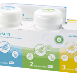 gigasept® powerSET3, Ready-to-use Tücher zur manuellen Aufbereitung in drei Schritten: Reinigung, Desinfektion und Nachreinigung.
