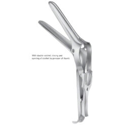 SEMM Scheiden-Spekulum, 185 mm, Arbeitslänge: 100 mm, Maulbreite 20-24 mm, Doppelsperre