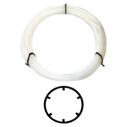 Silikonschlauch mit Innenprofil, transluzent,, nicht eingefärbt, 2,5 x 1,2 mm, (Innendurchmesser x Wandstärke), 6 Stege à 0,5 mm