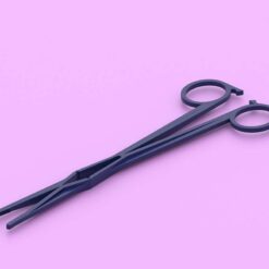 Gynäkologische Fasszange, Tupferzange KELLY 22 cm, steril, zum Einmalgebrauch