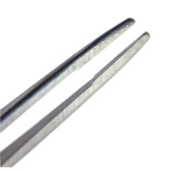 Fadenpinzette mit Halteplatte, gerade, 90 mm